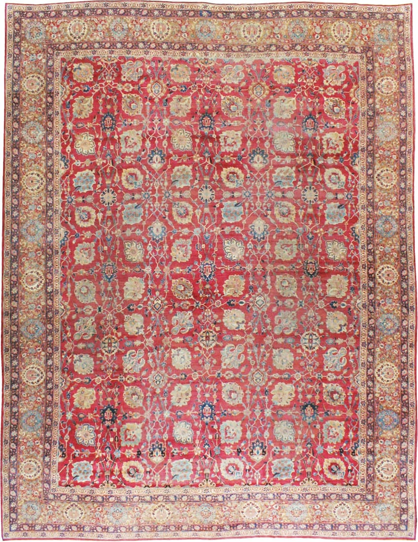 14' 5" x 18' 5" Persian Kerman Oversize Rug in Red Blue (1 of 6)
