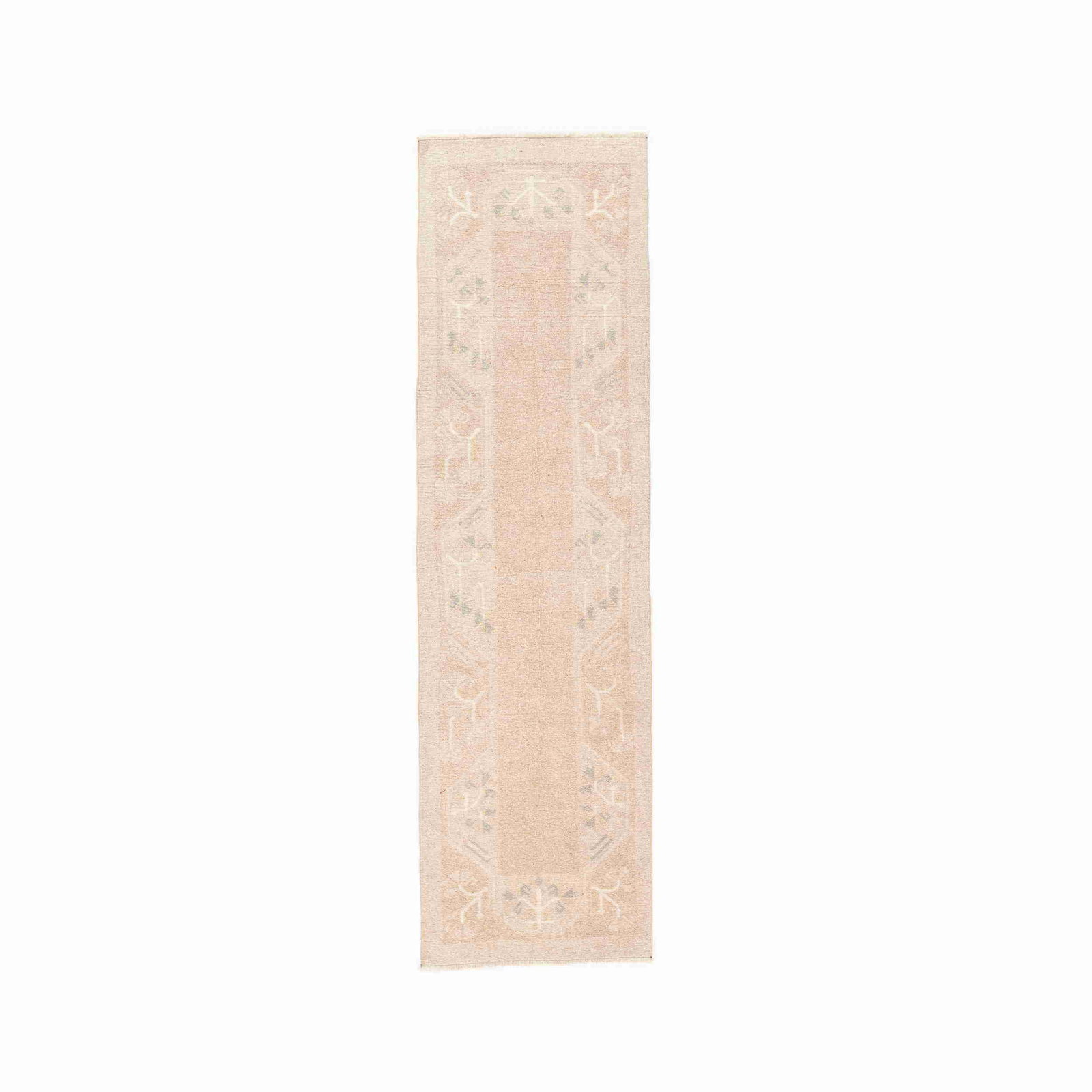 Authentic Handmade Anadol Wool Carpet 28.7 x 100.8 Inches: Authentic Handmade Anadol Wool Carpet 28.7 x 100.8 Inches Discover the beauty of this authentic handmade Anadol carpet, crafted with care from high-quality wool on wool. Featuring a double knots weavi