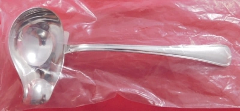 Buccellati Old Italian Sterling Silver Gravy Ladle with Spout 7 1/2": Buccellati Old Italian Sterling Silver Gravy Ladle with Spout 7 1/2" Buccellati Old Italian sterling silver gravy ladle with spout, made in Italy. The piece is post-1940, not monogrammed, and is in ex