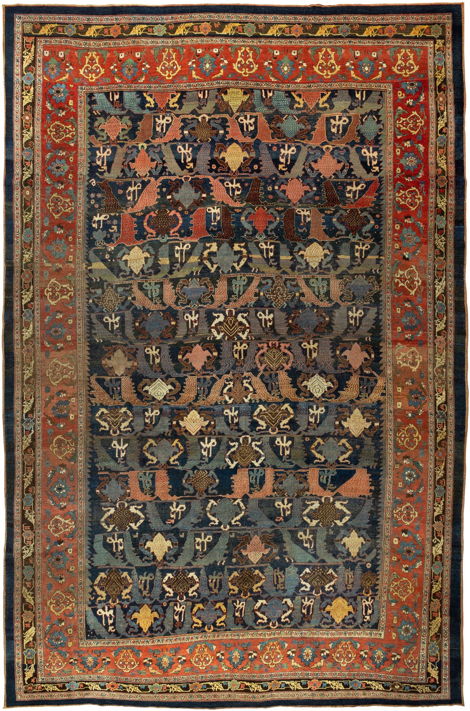 12' x 18' 2" Oversize Persian Bidjar Rug Late 19th Century (1 of 7)