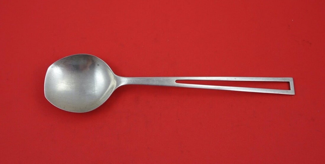 Celsa Avanti Sterling Silver Berry Spoon 10 Inch Mid-Century Modern (1 of 2)