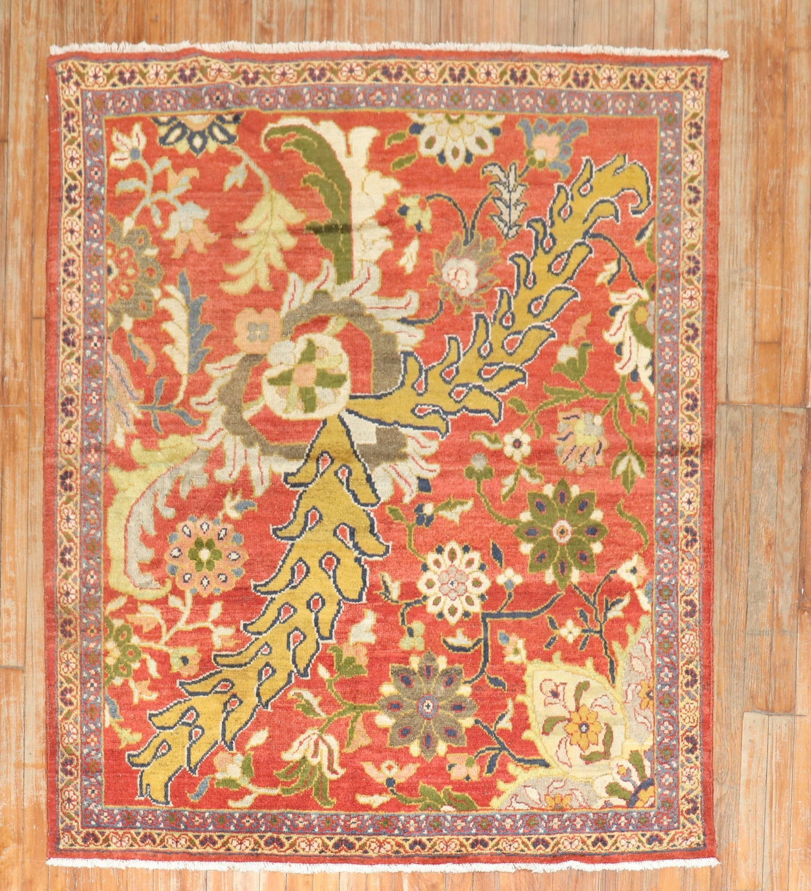 4' 9" x 5' 8" Antique Wagireh Sultanabad Accent Rug (1 of 7)