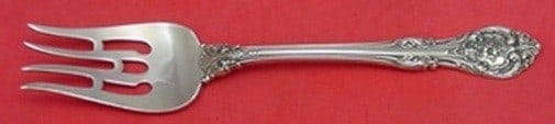 Sterling Silver 7.5 Inch Beef Fork King Edward Pattern by Gorham: Sterling Silver 7.5 Inch Beef Fork King Edward Pattern by Gorham This is a rare Gorham King Edward pattern sterling silver beef fork with bar, measuring 7 1/2 inches. Made in the United States between