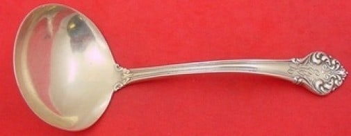 Reed and Barton Elegante Sterling Silver Gravy Ladle 6.25 inches: Reed and Barton Elegante Sterling Silver Gravy Ladle 6.25 inches This elegant gravy ladle, crafted by Reed and Barton, features a stunning design from the Elegante pattern, also known as L'elegante. M