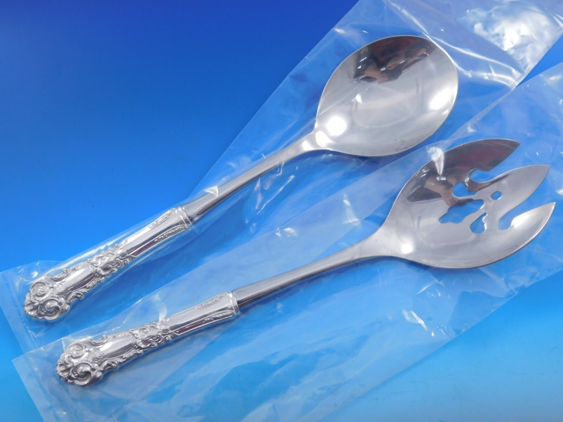 Reed and Barton French Renaissance Sterling Silver Salad Set 11 inch: Reed and Barton French Renaissance Sterling Silver Salad Set 11 inch This exquisite salad serving set from Reed & Barton features the elegant French Renaissance pattern. Crafted from sterling silver, 