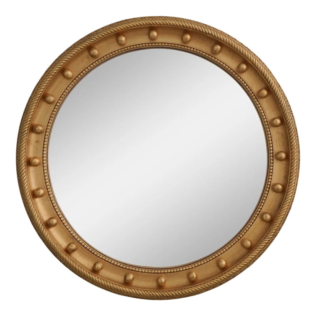 Federal Style Convex Mirror Friedman Brothers Model 6883 Gold (1 of 8)