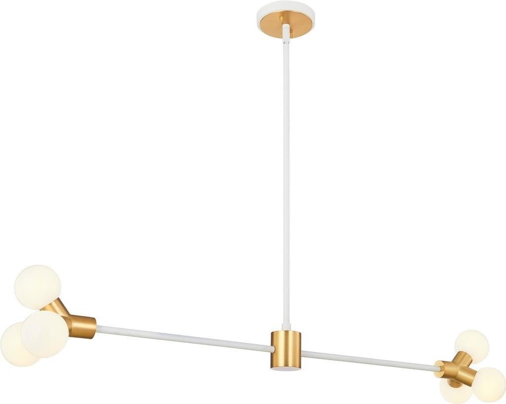 Kalco Tres Brass 6-Light Island Lighting Dimmable New (1 of 1)