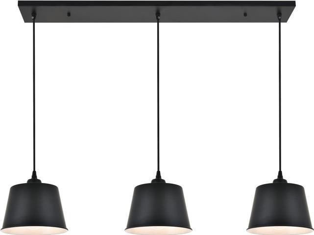 Elegant Lighting Black Mid-Century Modern Pendant Light UL-Listed (1 of 1)