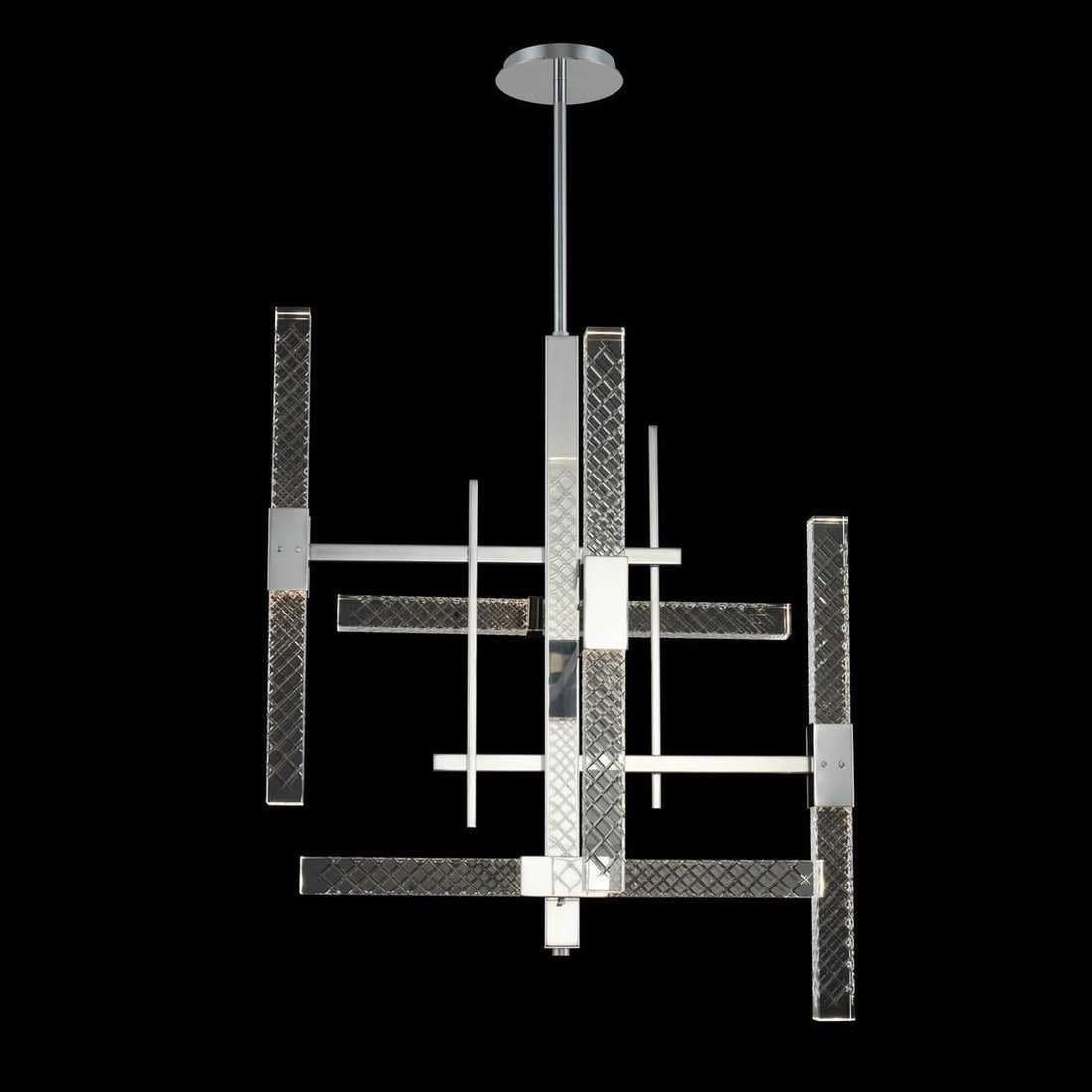 Kalco Apollo 10-Light LED Chandelier Chrome Firenze Crystal Contemporary (1 of 1)