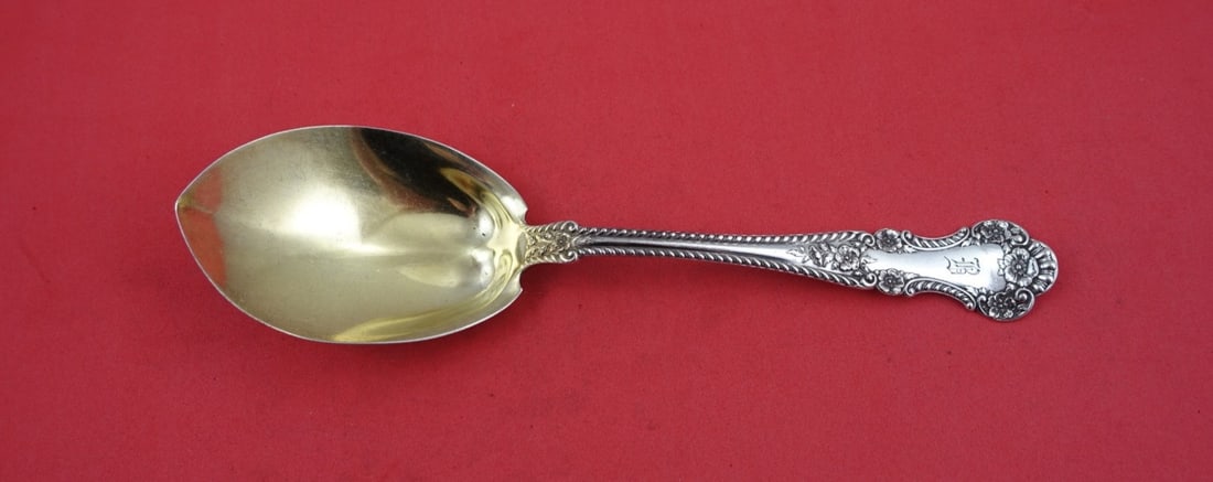 Gorham Cambridge Sterling Silver Pudding Spoon 7 3/4 inch Monogrammed (1 of 2)
