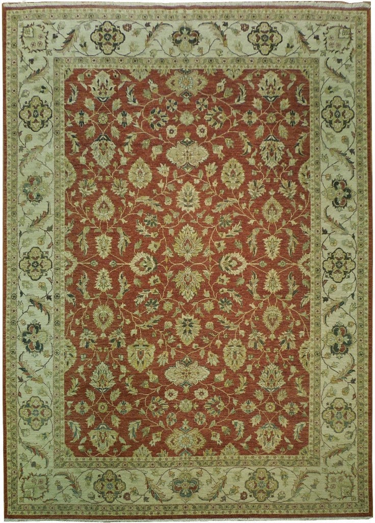 9 x 12 Handmade Chobi Peshawar Rug Natural Wool Rust: 9 x 12 Handmade Chobi Peshawar Rug Natural Wool Rust Free continental US Shipping This 9 x 12 handmade Chobi Peshawar rug is crafted from natural wool and features a warm rust color palette with intri