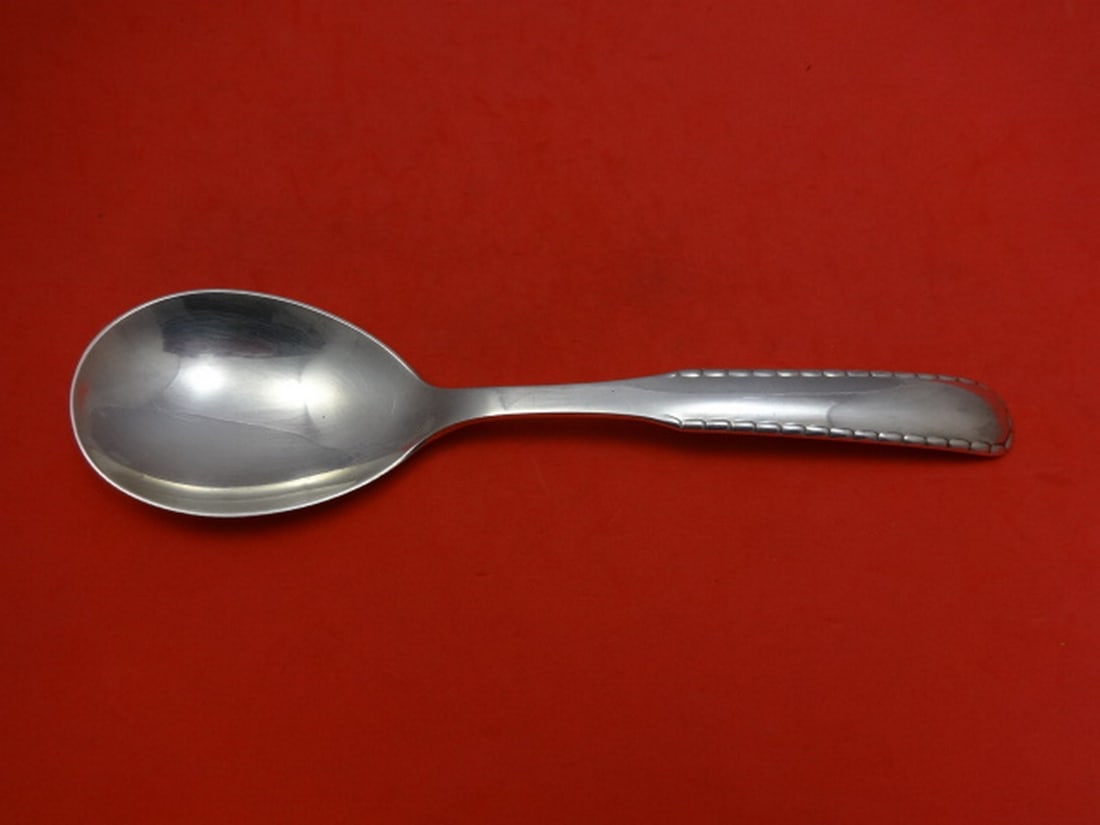 Georg Jensen Rope Sterling Silver Berry Spoon GI Mark 10 Serving Spoon (1 of 1)