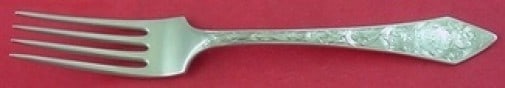 Durgin Chatham Engraved 1 Sterling Silver Dinner Fork 7 3/8": Durgin Chatham Engraved 1 Sterling Silver Dinner Fork 7 3/8" Sterling silver regular fork in the Chatham Engraved #1 pattern by Durgin. It is monogrammed, with monos varying, and is in excellent pre-o