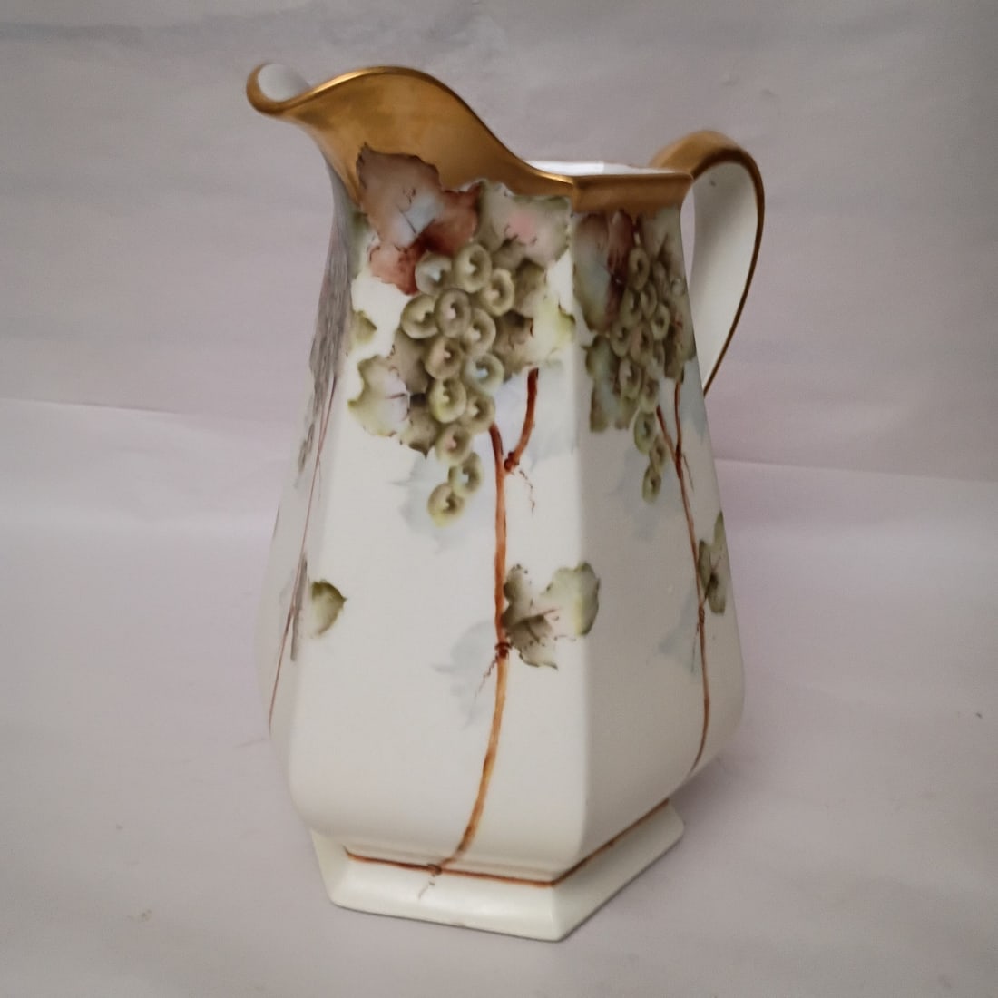 Hand Painted Limoges France Porcelain Water Jug 10 in Bernardaud (1 of 11)