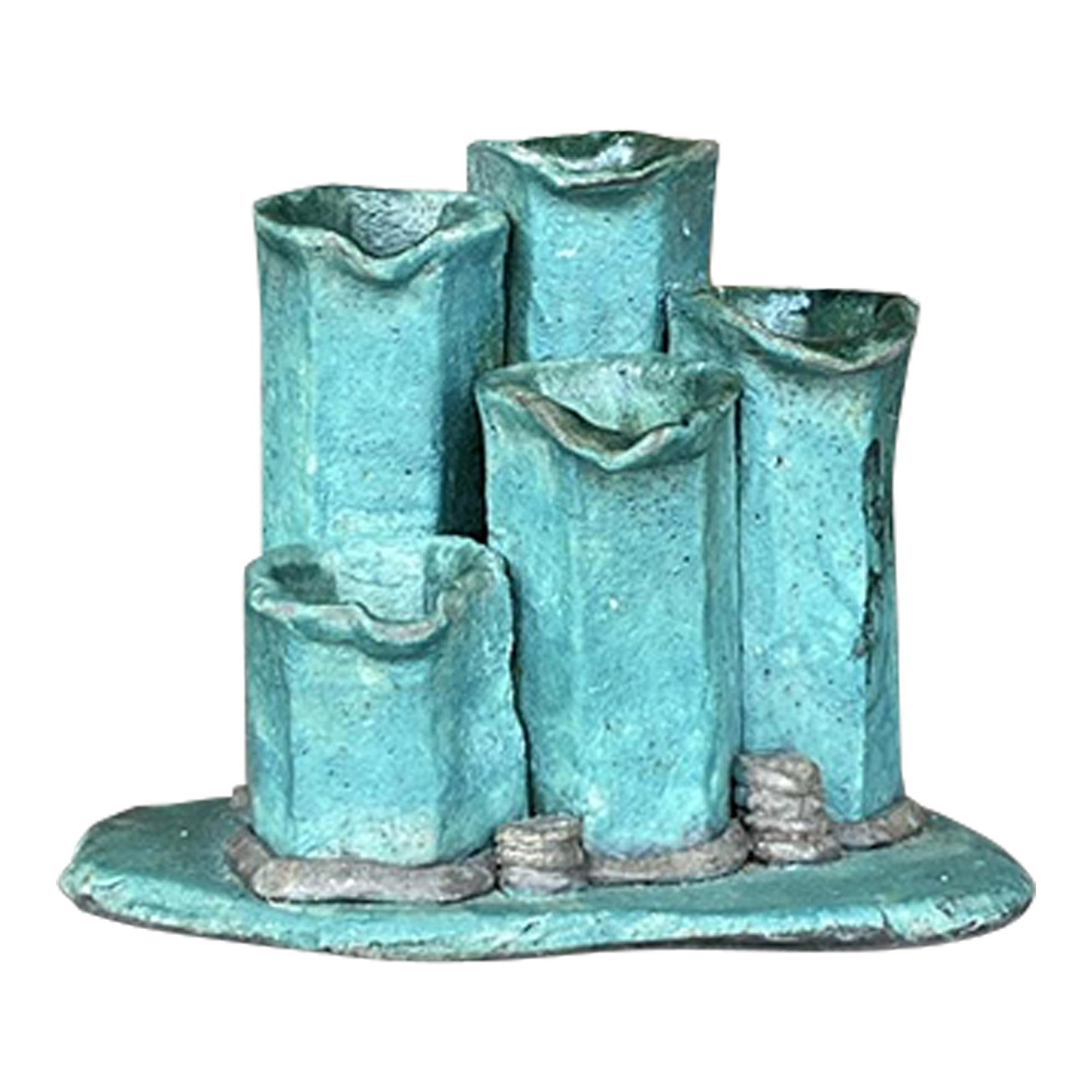 Vintage Boho Turquoise Pottery Vase: Vintage Boho Turquoise Pottery Vase This Vintage Boho Studio Pottery Vase exudes artisanal charm, making it a perfect addition to any decor. Handcrafted with care, it showcases earthy elegance in a st