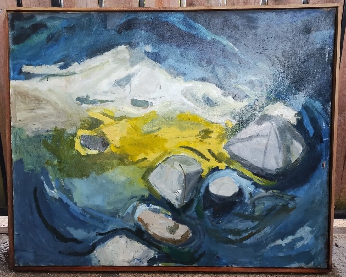 Abstract Oil Painting by M. Philips titled Melody 76 42x52 (1 of 10)