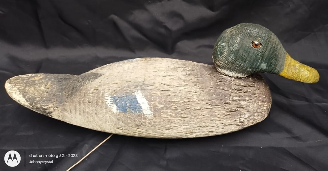 Victor Animal Trap Mallard Drake Duck Decoy Original Paint Turned Head (1 of 10)