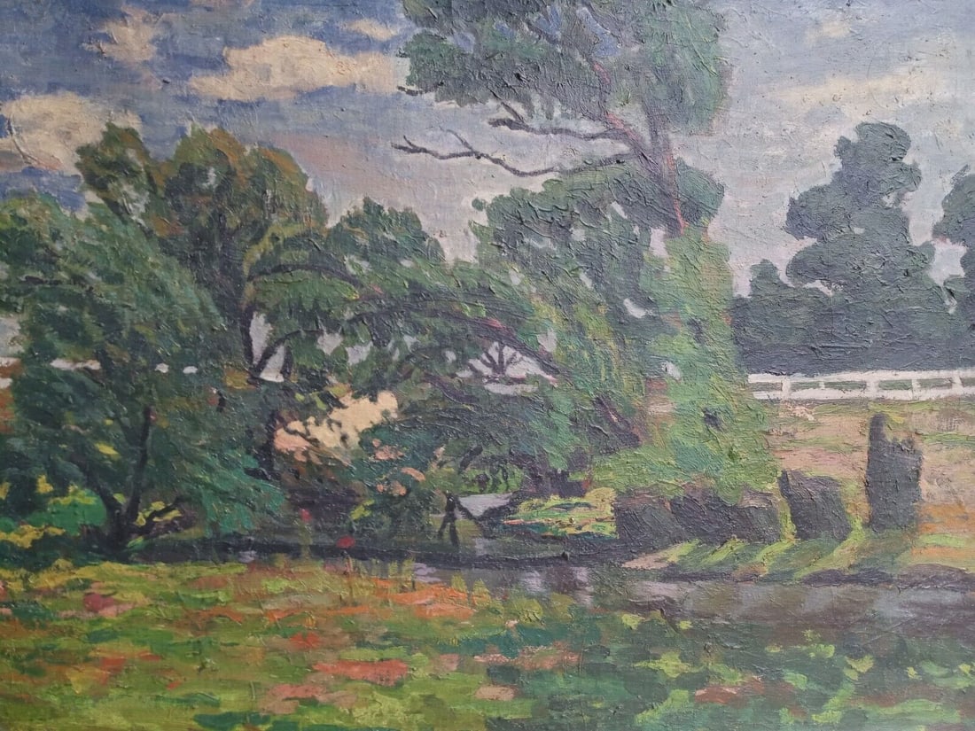 Framed German Landscape Oil Painting by Victor Paul Mohn (1 of 14)