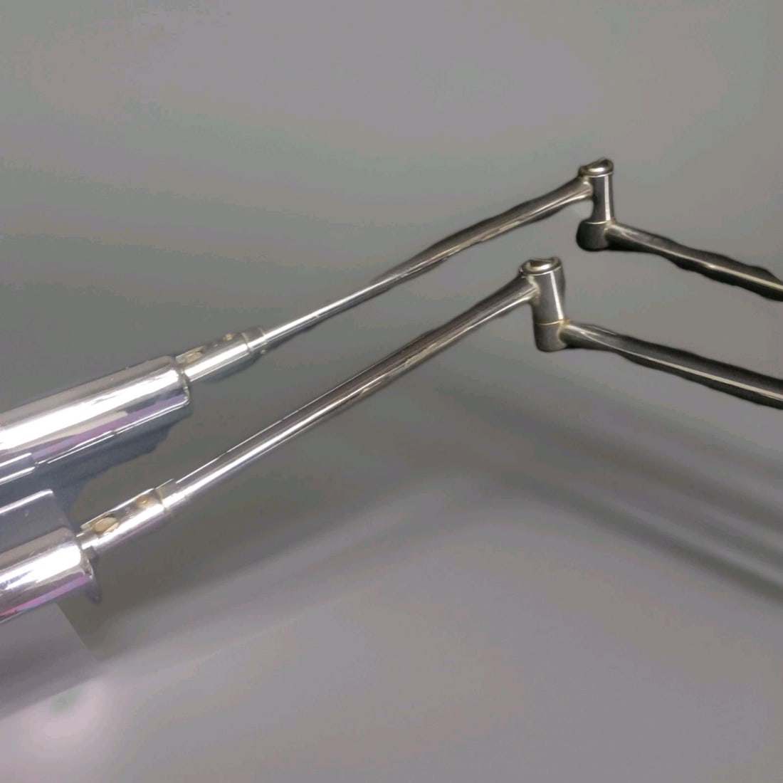 Pair of Large Chrome Wall Sconces by OMI Koch Lowy Swing Arm (1 of 18)