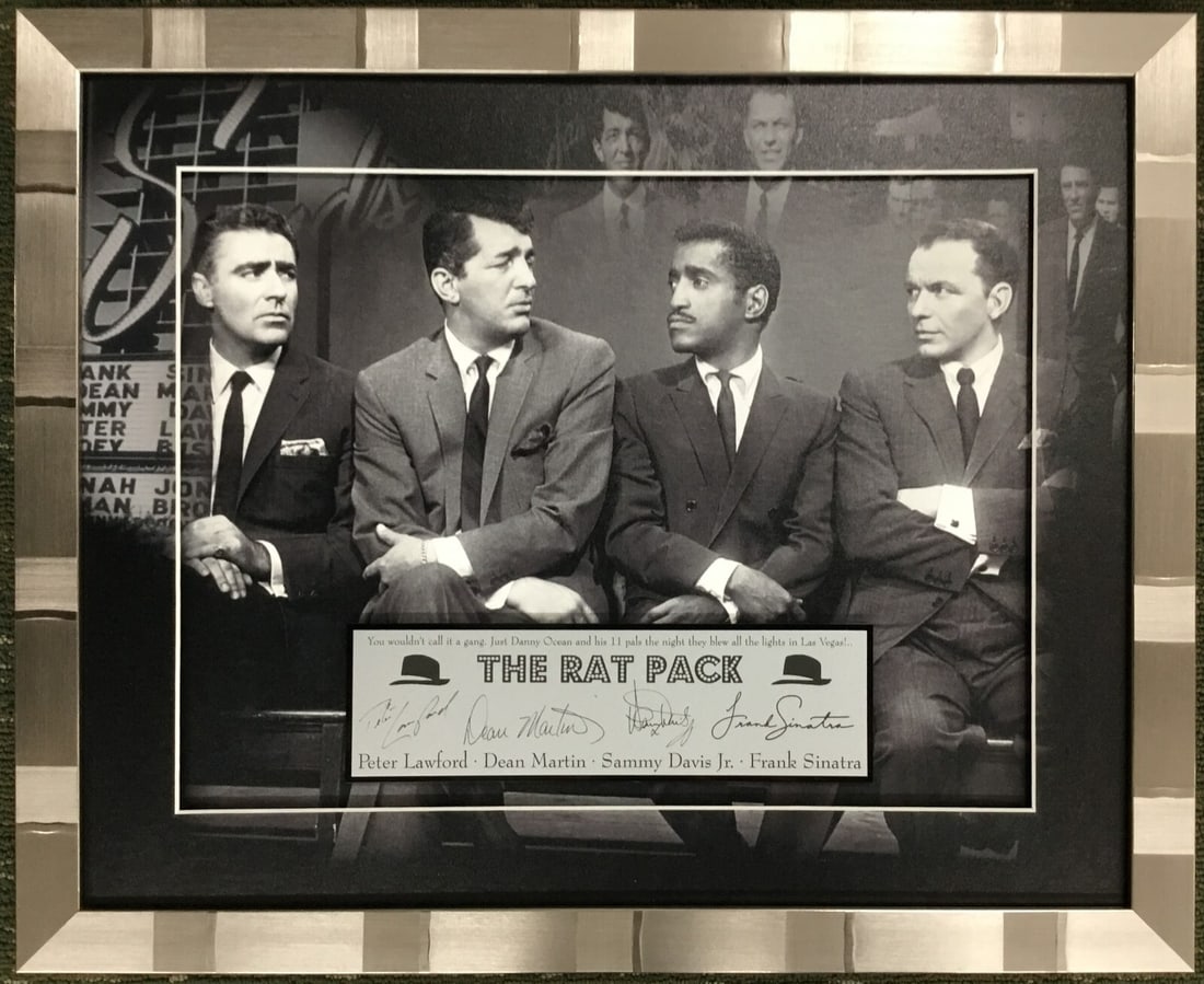 The Rat Pack Laser Engraved Photo Custom Framed Art 18 x 13 (1 of 5)