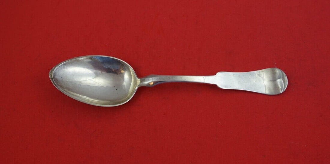 Porter Blanchard Grandma Milford Sterling Silver Dinner Spoon 7 5/8": Porter Blanchard Grandma Milford Sterling Silver Dinner Spoon 7 5/8" This exquisite dinner spoon features the 'Grandma Milford' pattern by Porter Blanchard, crafted from high-quality sterling silver. 