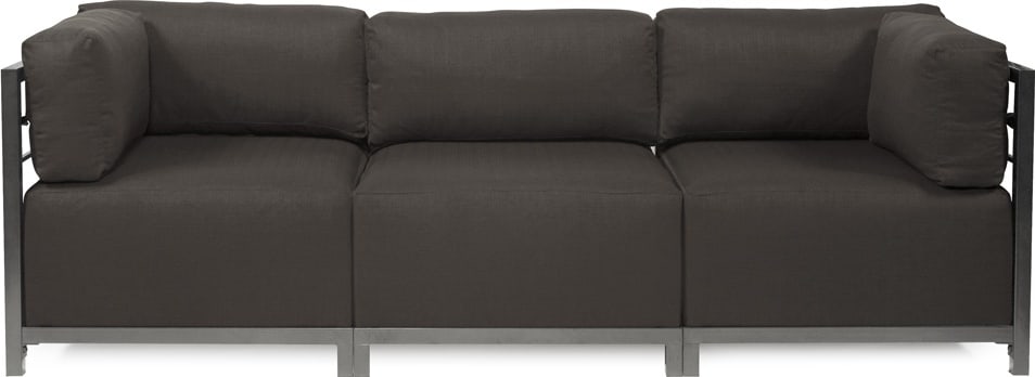 Howard Elliott Charcoal 3pc Contemporary Sectional Sofa (1 of 1)
