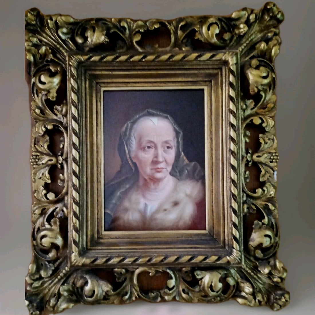 Framed KPM Porcelain Portrait Plaque Signed Wagner Antique Tronie 10.5" (1 of 18)