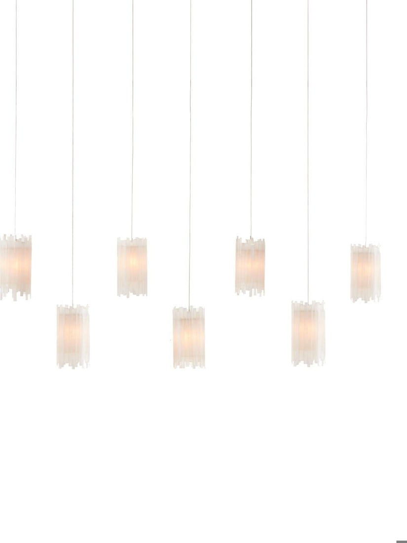 Currey Escenia Multi-Drop Pendant Light Selenite 7-Light Adjustable (1 of 5)