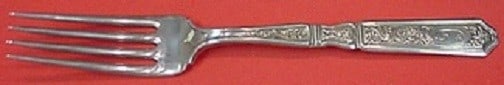 Gorham Saint Dunstan Sterling Silver Chased Dinner Fork 8": Gorham Saint Dunstan Sterling Silver Chased Dinner Fork 8" This exquisite dinner fork features the Saint Dunstan pattern by Gorham, crafted from high-quality sterling silver. Measuring 8 inches, this 