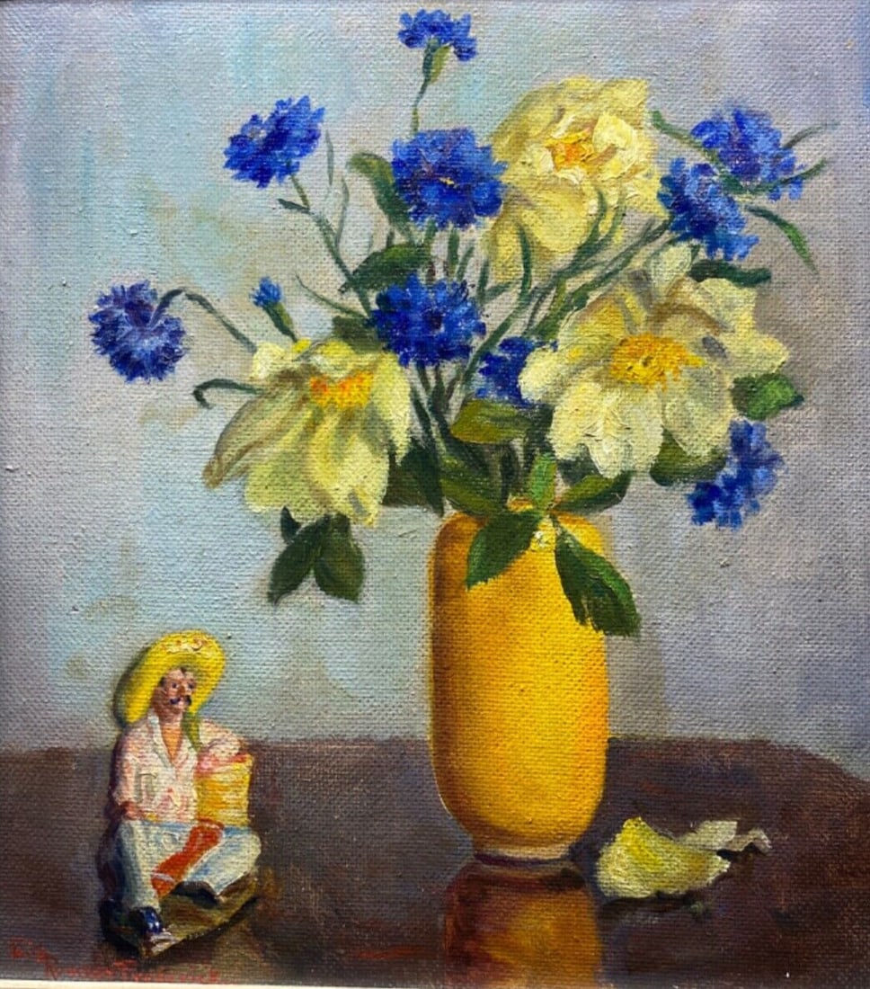 Faith Ramsay Frederick Floral Still Life Oil on Panel Painting (1 of 12)