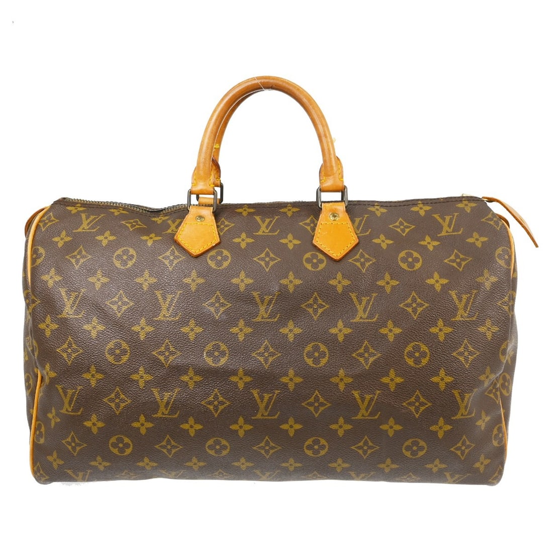 Louis Vuitton Speedy handbag in brown monogram canvas: Louis Vuitton Speedy handbag in brown monogram canvas Louis Vuitton Speedy handbag in brown monogram canvas. Made in France, this women's bag is presented in fair condition with visible wear throughou