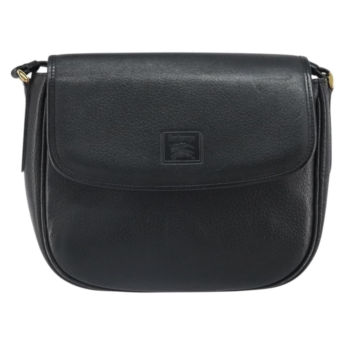Burberry Vintage black leather shoulder bag: Burberry Vintage black leather shoulder bag Vintage Burberry leather bag in black with a classic compact silhouette. Made in England, this women's bag shows overall good condition with visible wear co