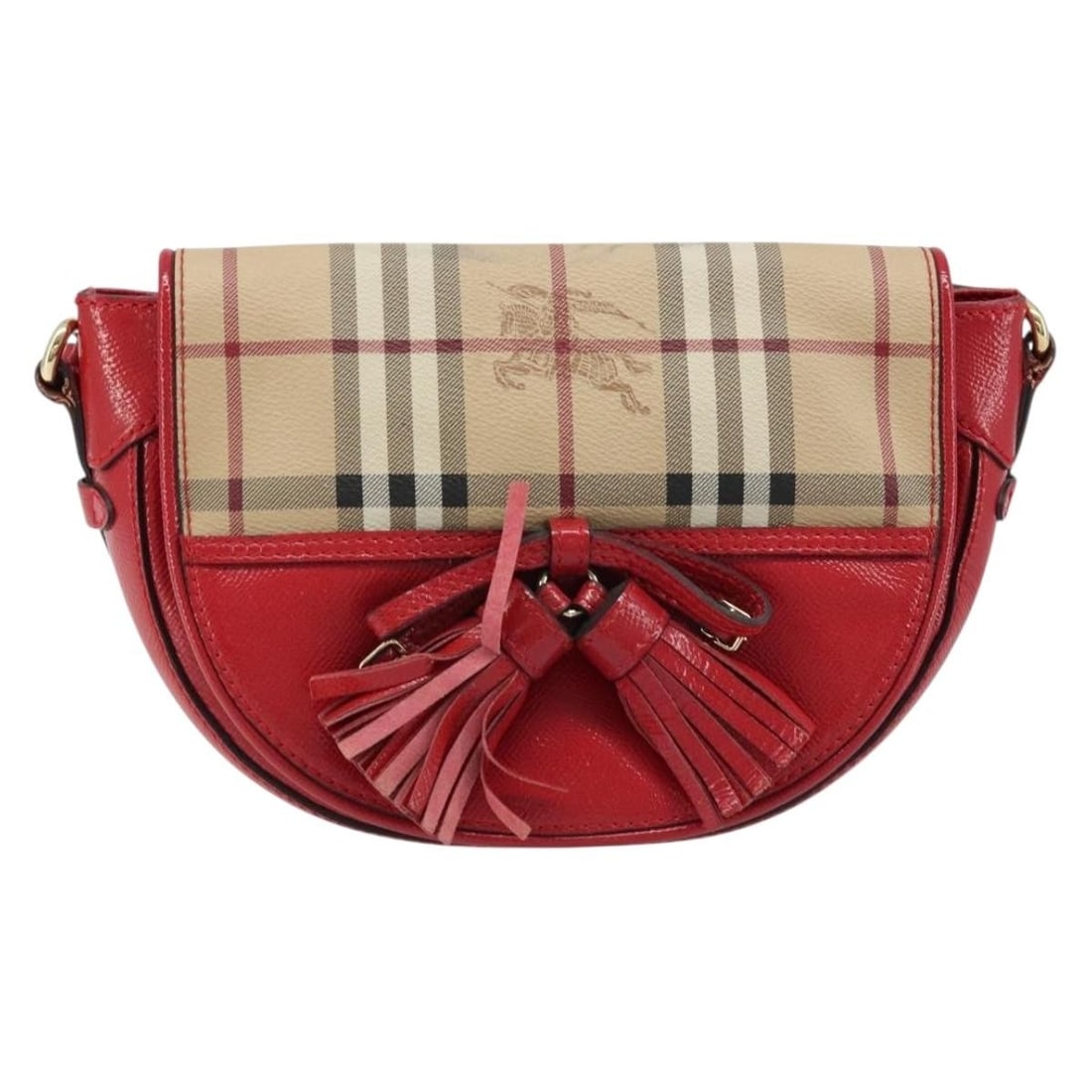 Burberry Maydown Beige Coated Canvas Leather Crossbody Bag: Burberry Maydown Beige Coated Canvas Leather Crossbody Bag The Burberry Maydown Crossbody Bag is crafted from Haymarket coated canvas with leather accents in a beige color. Designed for women, this ba