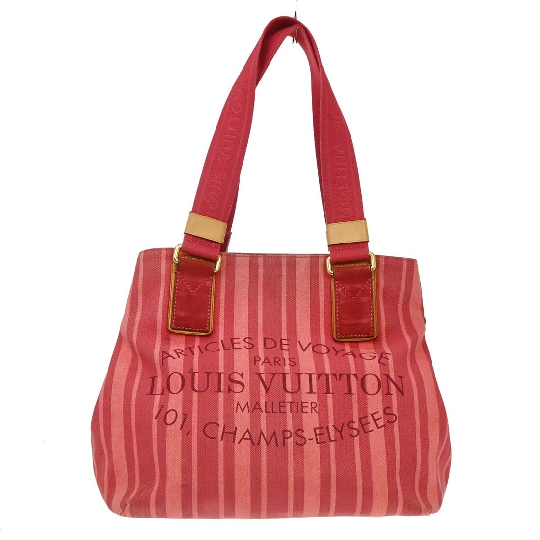 Louis Vuitton Antigua Plein Soleil Cabas PM Red Canvas Tote: Louis Vuitton Antigua Plein Soleil Cabas PM Red Canvas Tote Vintage Louis Vuitton Plein Soleil Cabas PM tote bag in red canvas with leather trim and double handles. This medium tote features a zip clo