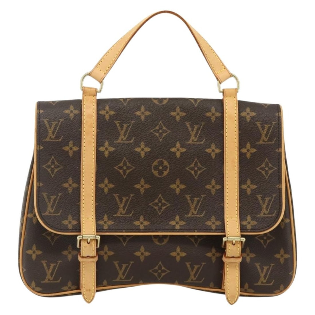 Louis Vuitton Marelle Sac a Dos backpack in brown canvas: Louis Vuitton Marelle Sac a Dos backpack in brown canvas Louis Vuitton Marelle Sac a Dos in brown monogram canvas. This unisex backpack is made in France and is presented in good condition with visibl