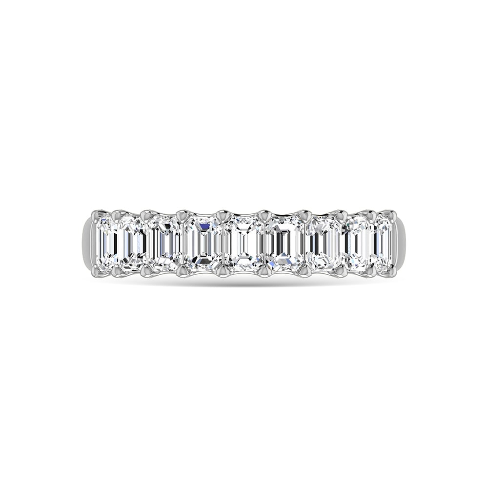 14K White Gold Lab Grown Diamond 1 3/4 Ct.Tw. Halfway Emerald Wedding Band: 14K White Gold Lab Grown Diamond 1 3/4 Ct.Tw. Halfway Emerald Wedding Band 14K White Gold Lab Grown Diamond 1 3/4 Ct.Tw. Halfway Emerald Wedding Band 14k White Gold Stone Color: D-f Stone Clarity: Vs 