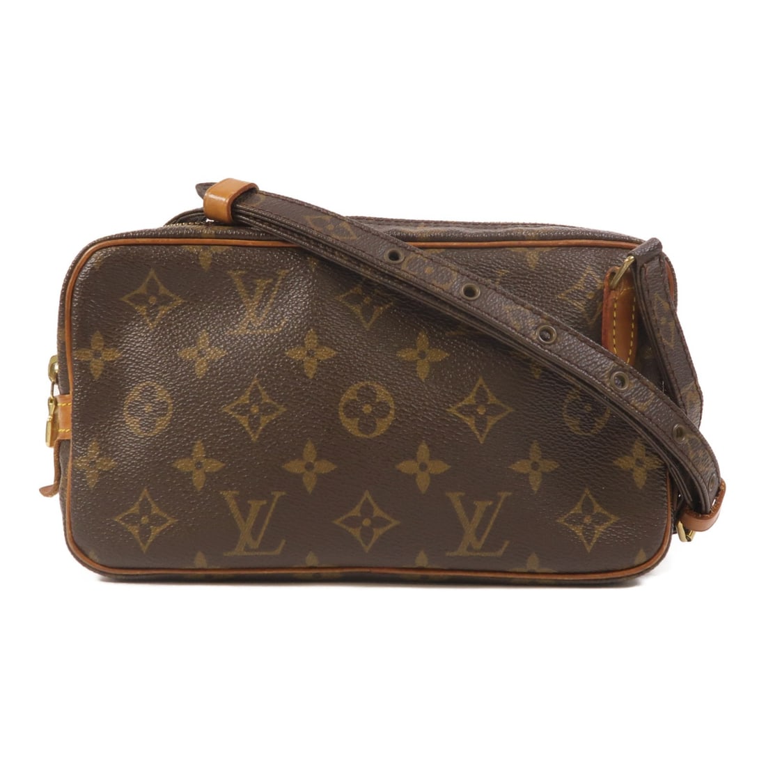 Louis Vuitton Marly Bandouliere Monogram Shoulder Bag M51828 Brown: Louis Vuitton Marly Bandouliere Monogram Shoulder Bag M51828 Brown Louis Vuitton Marly Bandouliere shoulder bag, model M51828, in brown Monogram x PVC coated canvas. Made in France, this women's regul