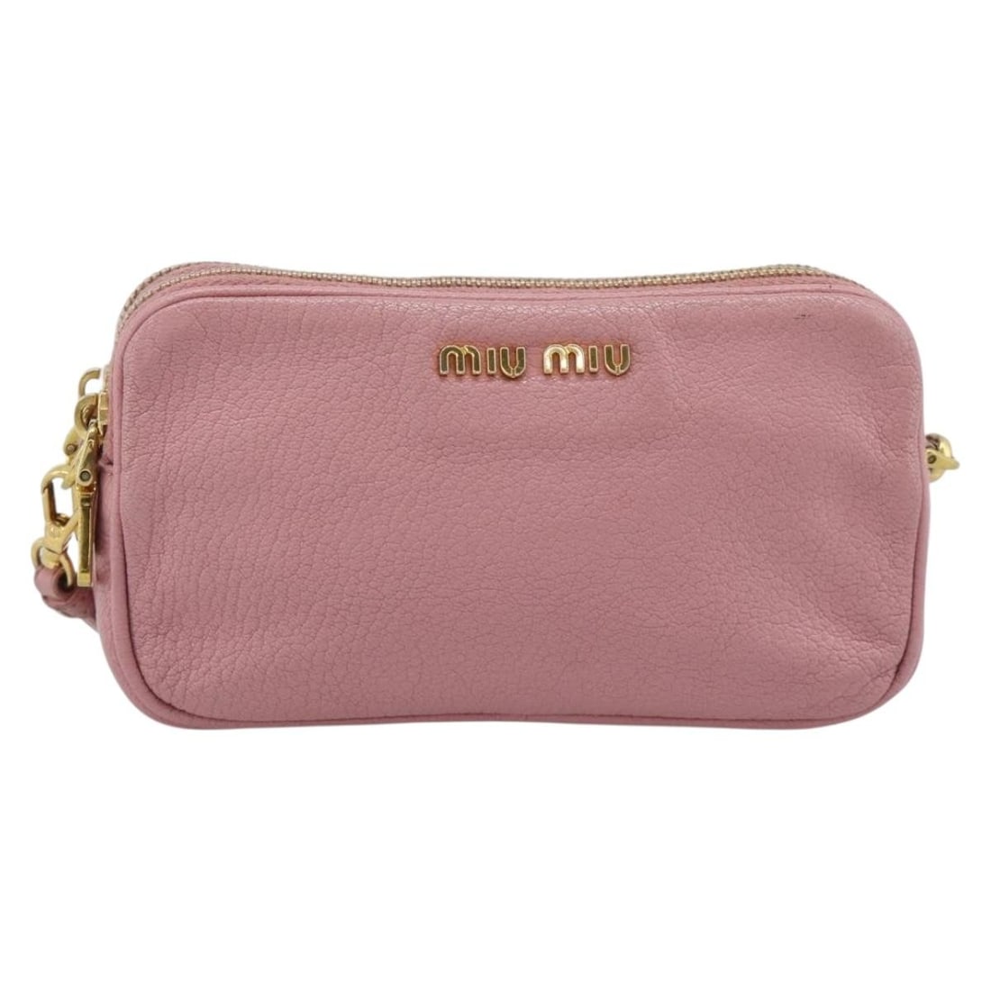 Miu Miu Vintage pink leather shoulder bag: Miu Miu Vintage pink leather shoulder bag Vintage Miu Miu leather bag in pink. This women's bag is in good condition with light wear to the exterior and interior. The shoulder strap shows light wear a