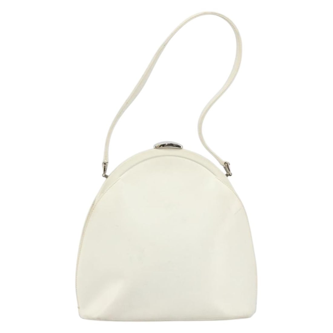 White Leather Handbag Gucci Vintage Made in Italy (1 of 18)