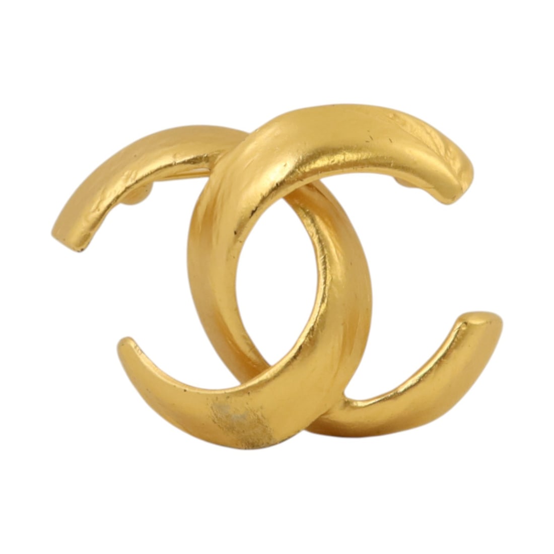 CHANEL CC Metal Brooch Gold Tone with Storage Box (1 of 13)