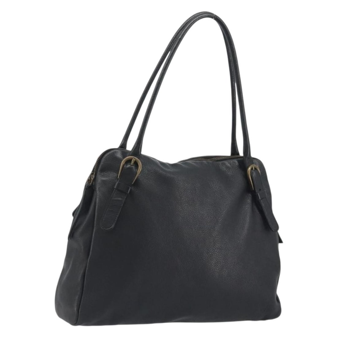 Miu Miu black leather shoulder bag with gold tone hardware: Miu Miu black leather shoulder bag with gold tone hardware Authentic Miu Miu shoulder bag in black leather with gold-tone accents. This women's bag is made in Italy and features a classic shoulder bag