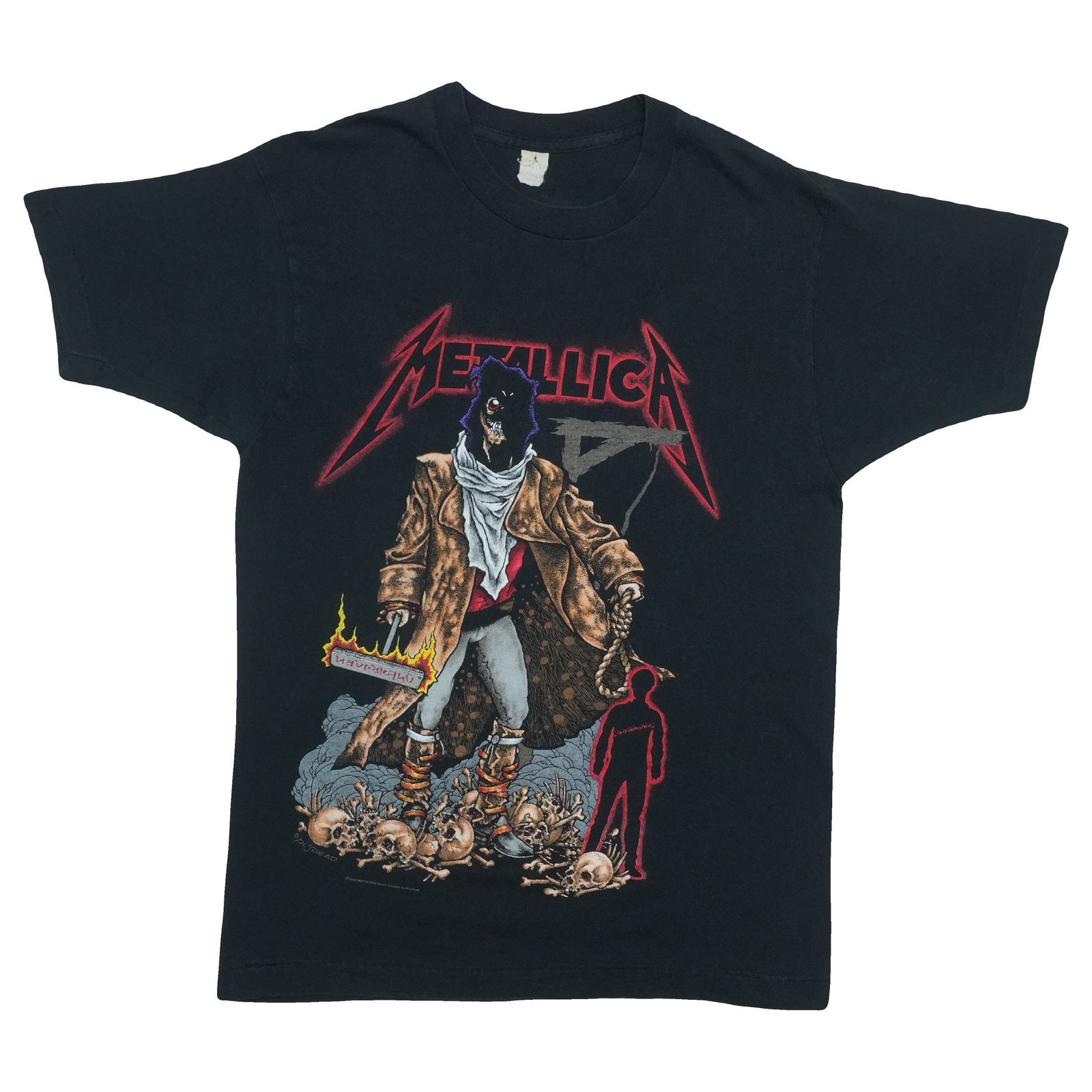Metallica Unforgiven Pushead Vintage T Shirt 1992 Black Medium: Metallica Unforgiven Pushead Vintage T Shirt 1992 Black Medium Authentic vintage 1992 Metallica Unforgiven Pushead shirt with front and back graphics. This is an original 1990s single-stitch shirt, no