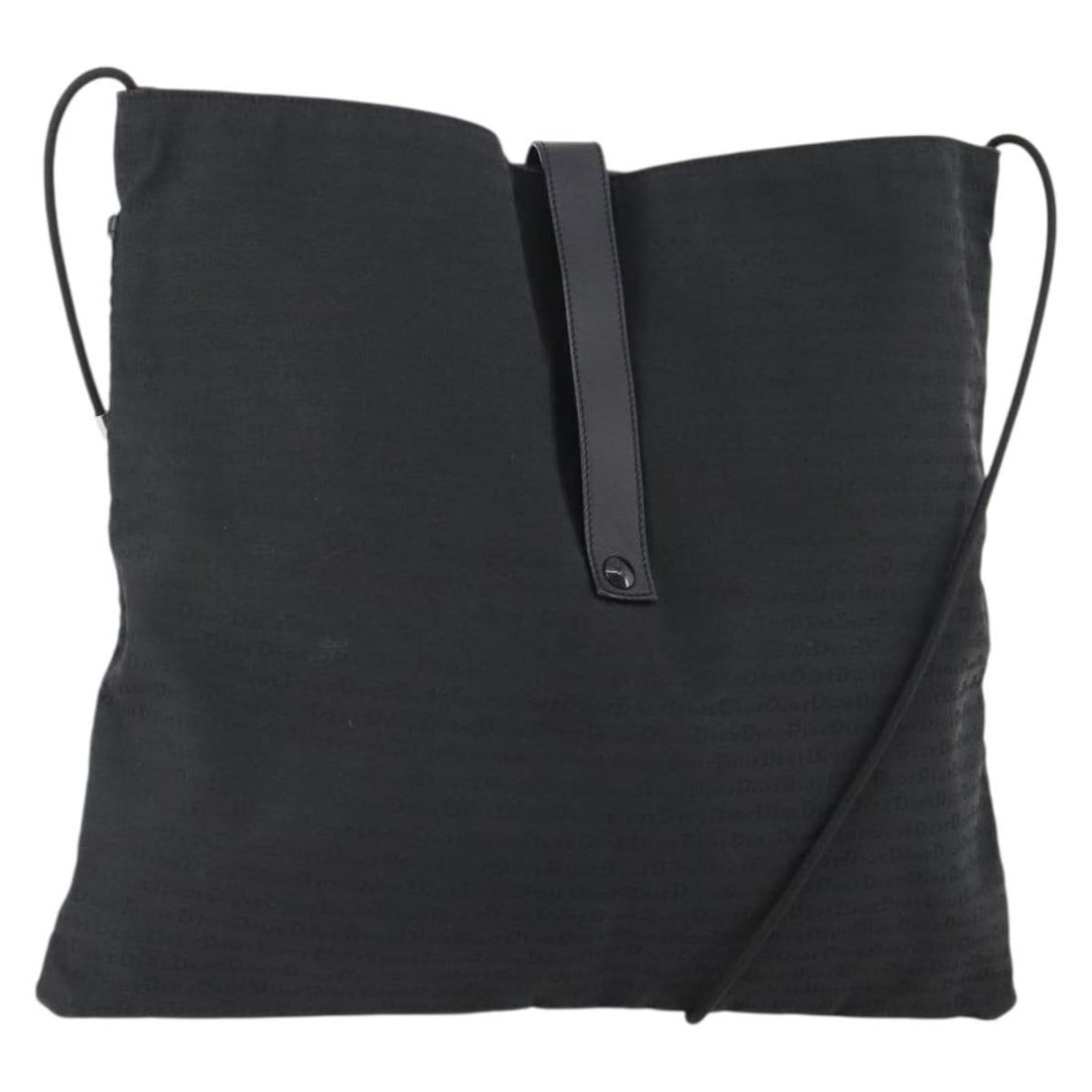 Christian Dior black canvas shoulder bag for women: Christian Dior black canvas shoulder bag for women Authentic Christian Dior shoulder bag in black canvas with a classic, practical silhouette. This women's bag was made in Italy and shows reasonable w