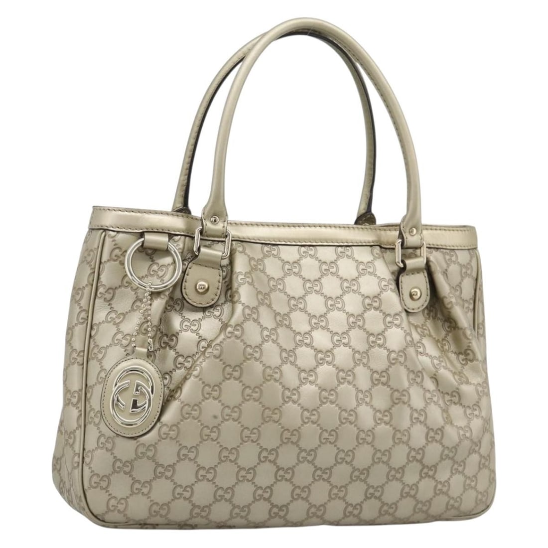 Gucci 296835 Sukey Guccissima Leather Tote in Gold: Gucci 296835 Sukey Guccissima Leather Tote in Gold Gucci Guccissima GG Sukey tote bag in gold leather with a structured everyday silhouette and matching dust bag. Made in Italy, this women's tote show