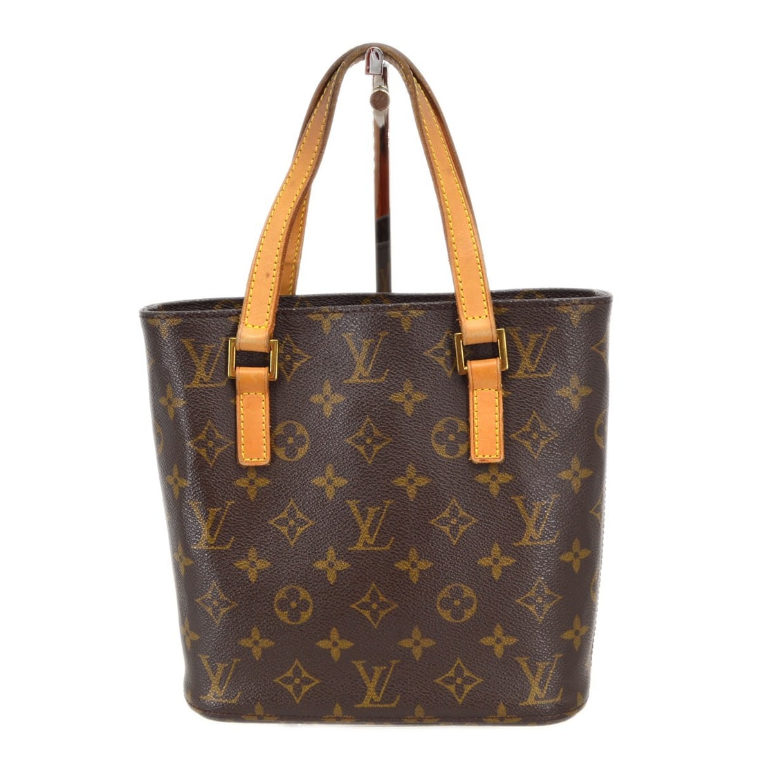 Louis Vuitton Vavin PM Monogram Canvas Tote Bag M51172: Louis Vuitton Vavin PM Monogram Canvas Tote Bag M51172 Vintage Louis Vuitton Vavin PM tote handbag in the Monogram pattern with double leather handles, inner pockets, and gold-plated hardware. Made in