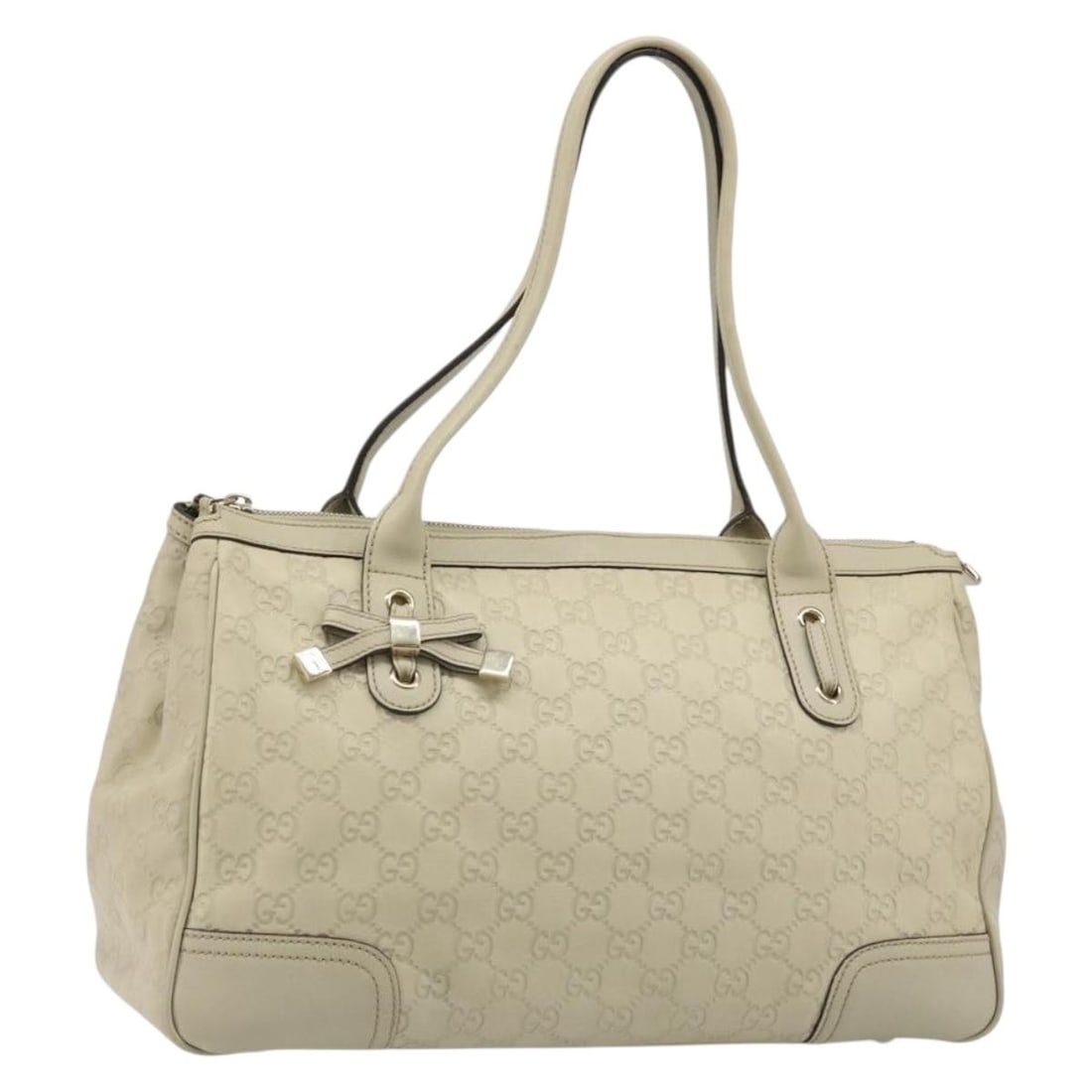 Gucci 177052 Guccissima Princess Tote Bag Ivory Gold Leather GG Canvas: Gucci 177052 Guccissima Princess Tote Bag Ivory Gold Leather GG Canvas Gucci Guccissima Princess tote bag in ivory and gold GG canvas with leather trim. Made in Italy, this women's bag includes a dust