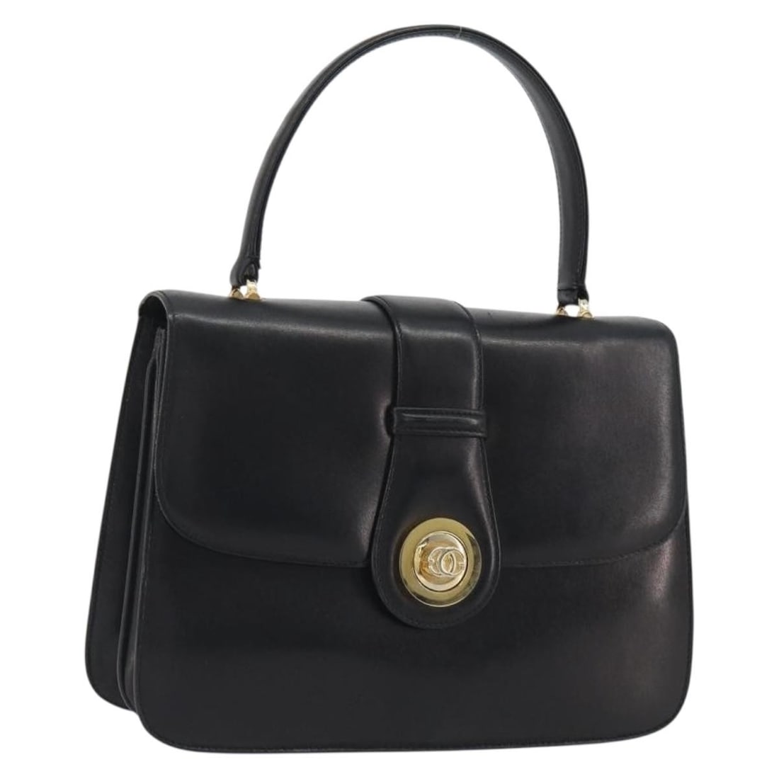Gucci 319795 black leather womens handbag made in Italy: Gucci 319795 black leather womens handbag made in Italy Gucci women's leather handbag in black with gold-tone accents, made in Italy. This piece is offered without the original box or dust bag; only t