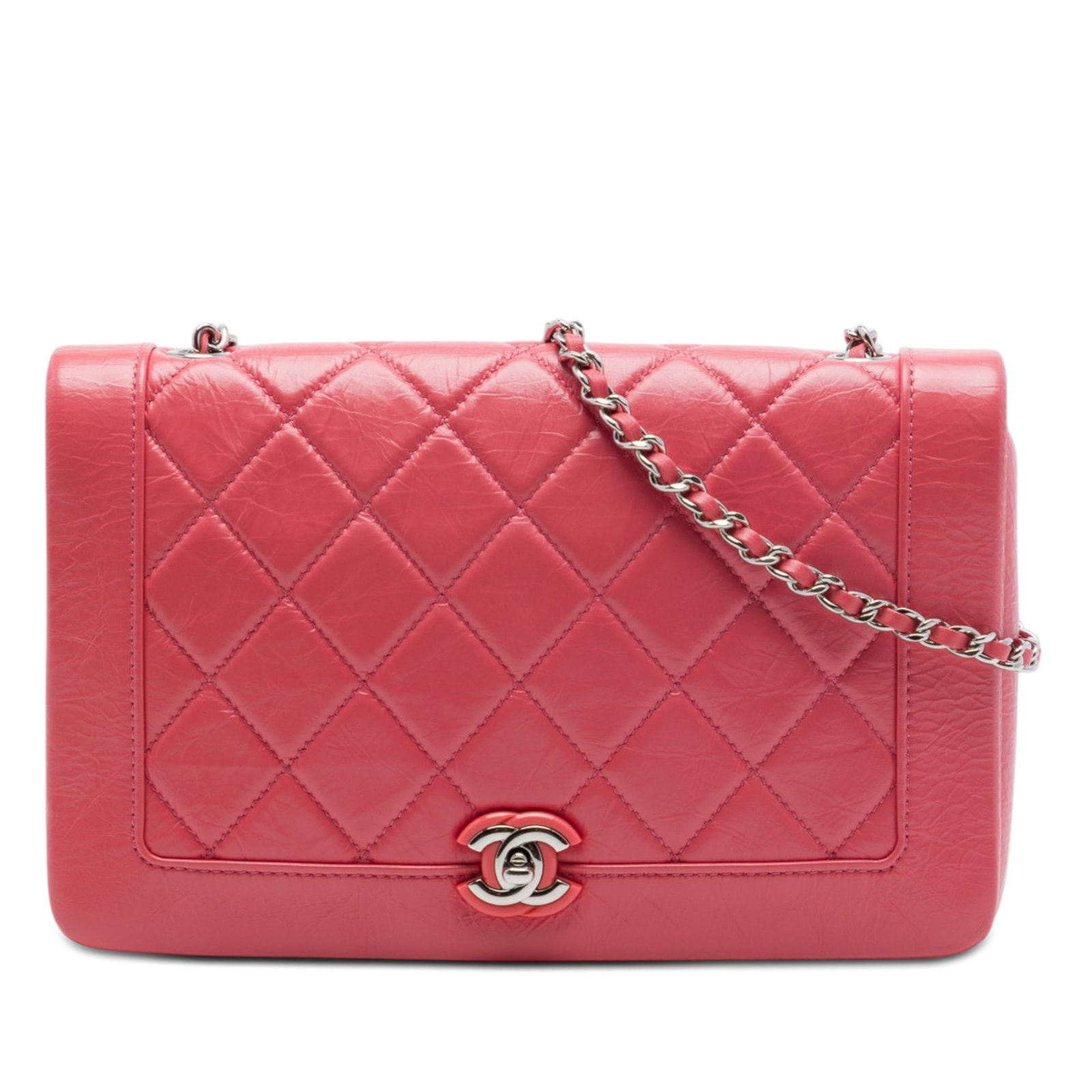Chanel Bi Vintage Small Full Flap Pink Quilted Calfskin Bag (1 of 6)