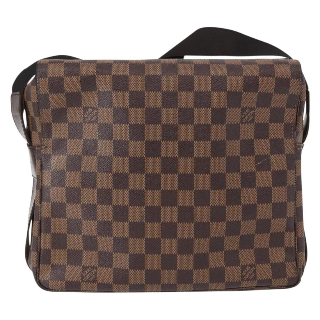 Louis Vuitton Naviglio Brown Damier Canvas Shoulder Bag: Louis Vuitton Naviglio Brown Damier Canvas Shoulder Bag The Louis Vuitton Naviglio Handbag in brown Damier canvas features a unisex design with a spacious interior suitable for everyday use. The handb