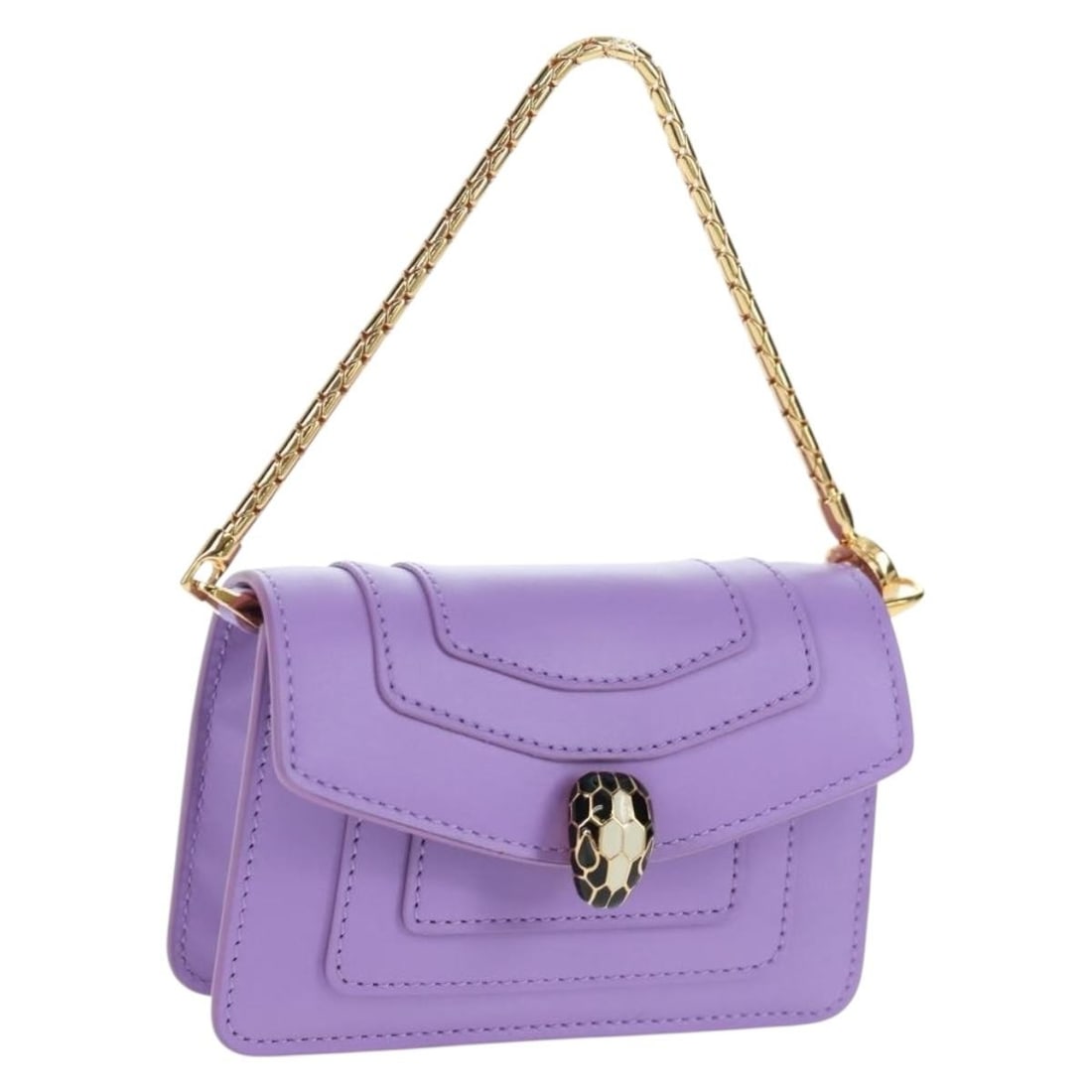 Purple Leather Bag Charm BVLGARI Italy 158218SM: Purple Leather Bag Charm BVLGARI Italy 158218SM Authentic BVLGARI leather bag charm in purple. This women's accessory is made in Italy and is presented without the original item box or dust bag. The i